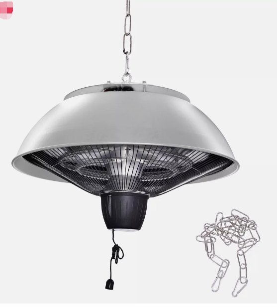 Recessed infrared ceiling heater